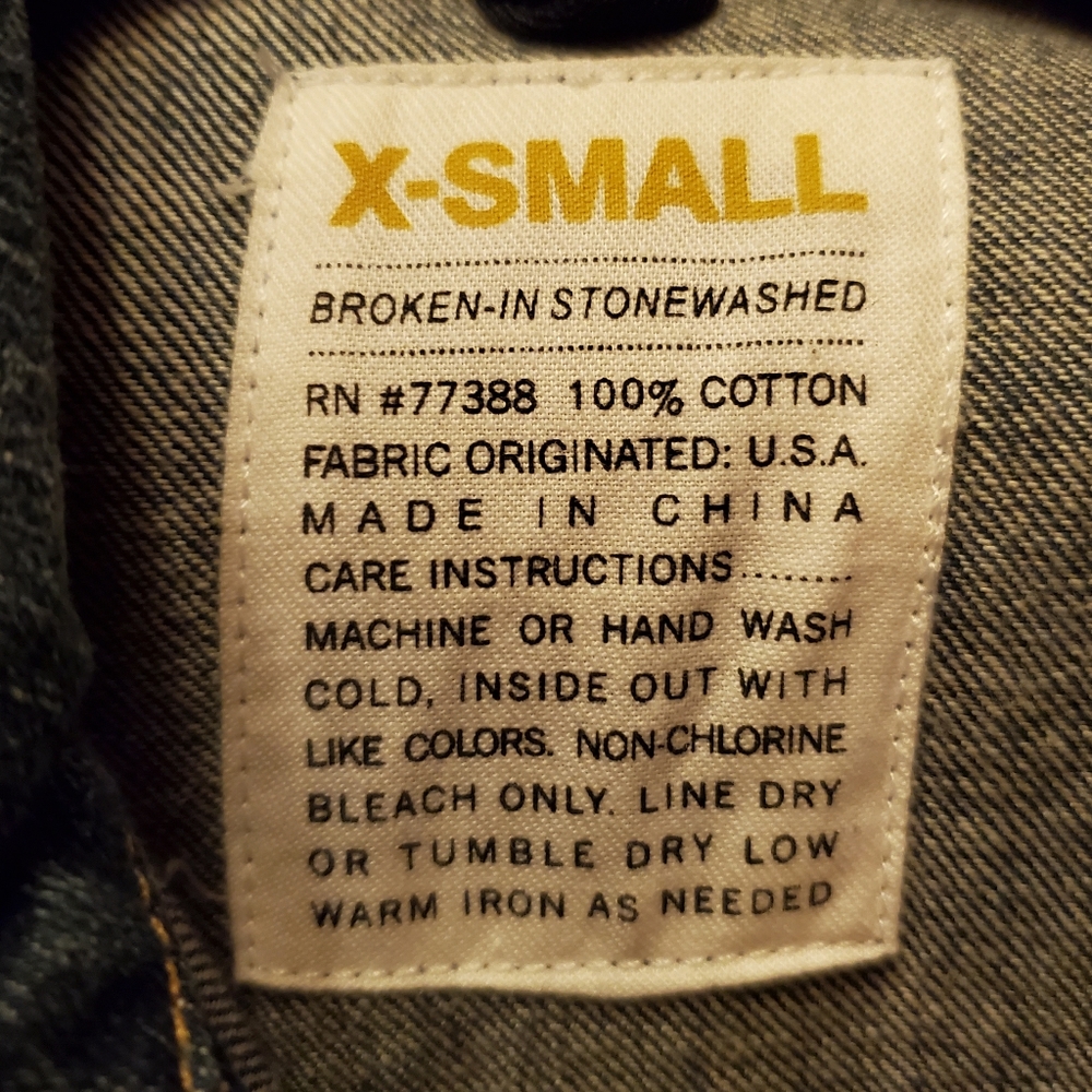 J Crew Distressed Jean Jacket Denim Medium Wash Blue XS Trucker - Picture 10 of 10